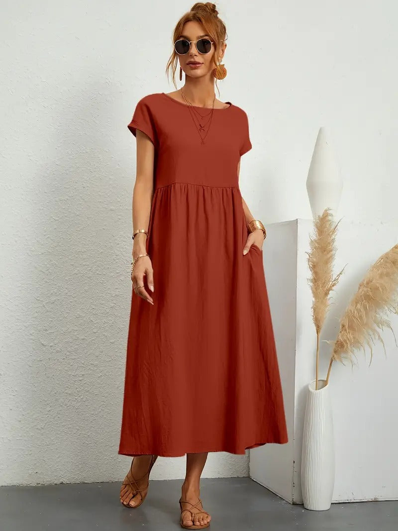 Bequemes - Kleid mit Taschen für dich, Elegant und Praktisch