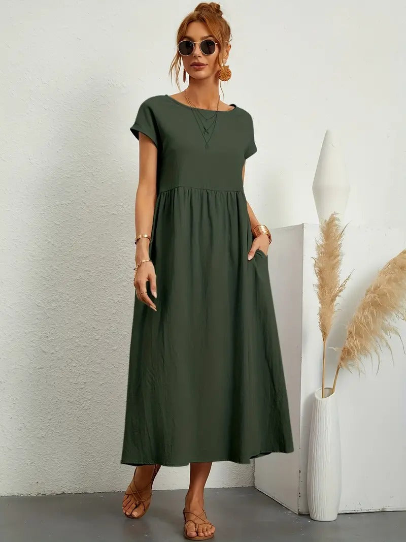 Bequemes - Kleid mit Taschen für dich, Elegant und Praktisch
