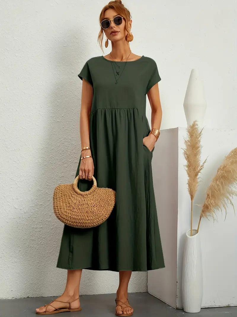 Bequemes - Kleid mit Taschen für dich, Elegant und Praktisch