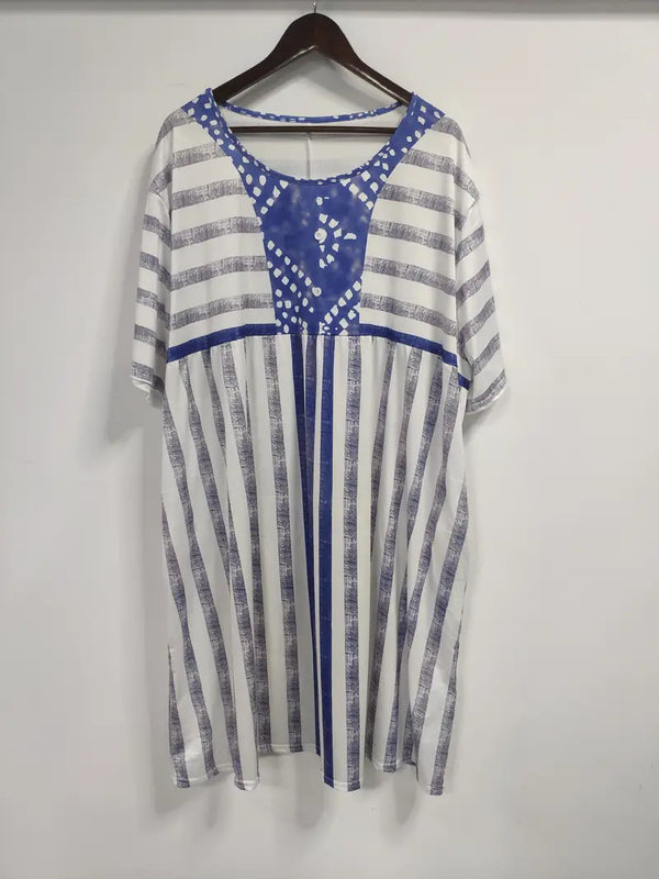 Schönes Leichtes Gestreiftes Kleid für dich zum Tragen