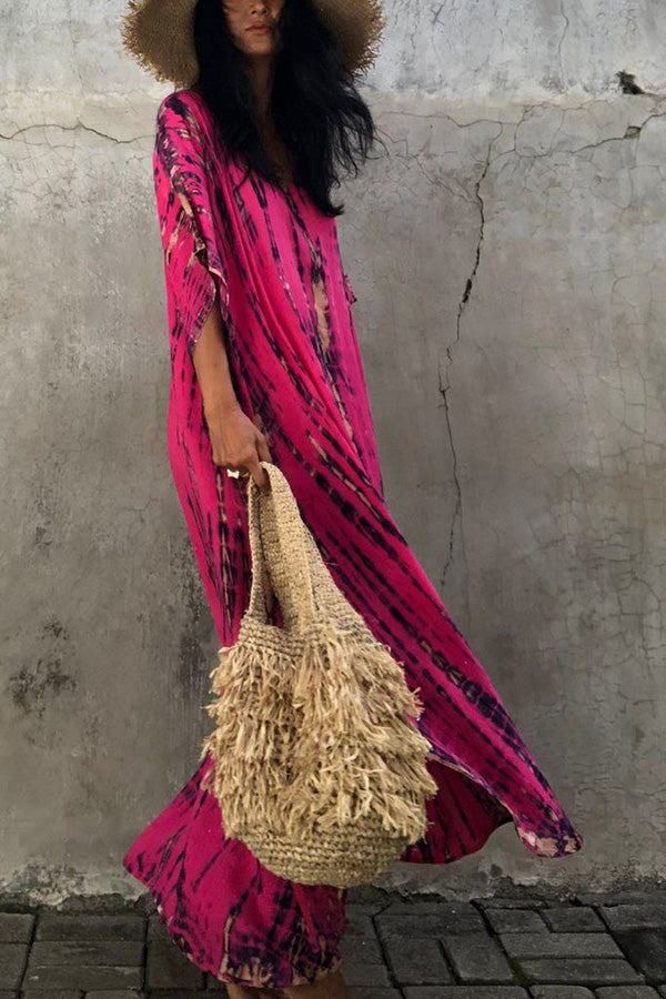 Weiches Freely - Lässiges Batik-Boho-Überwurfkleid für dich