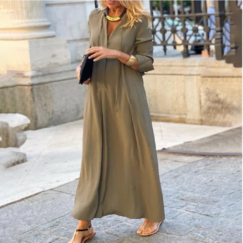 Elegantes Lang Maxikleid Rosalinde für Damen im Alltag