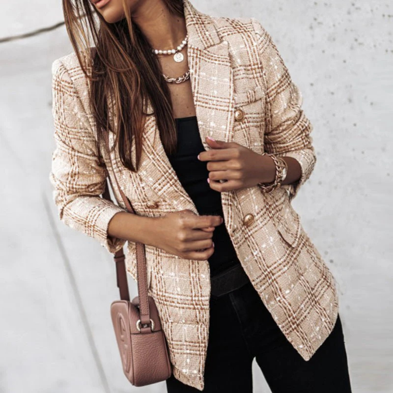 Elegant Büro Blazer Mit Schlanker Passform Stil Blazer