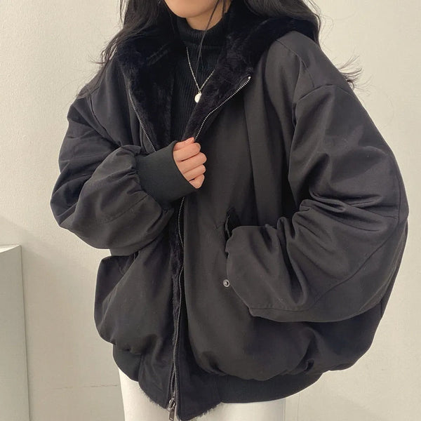 Elegante, warme Damen-Winterjacke