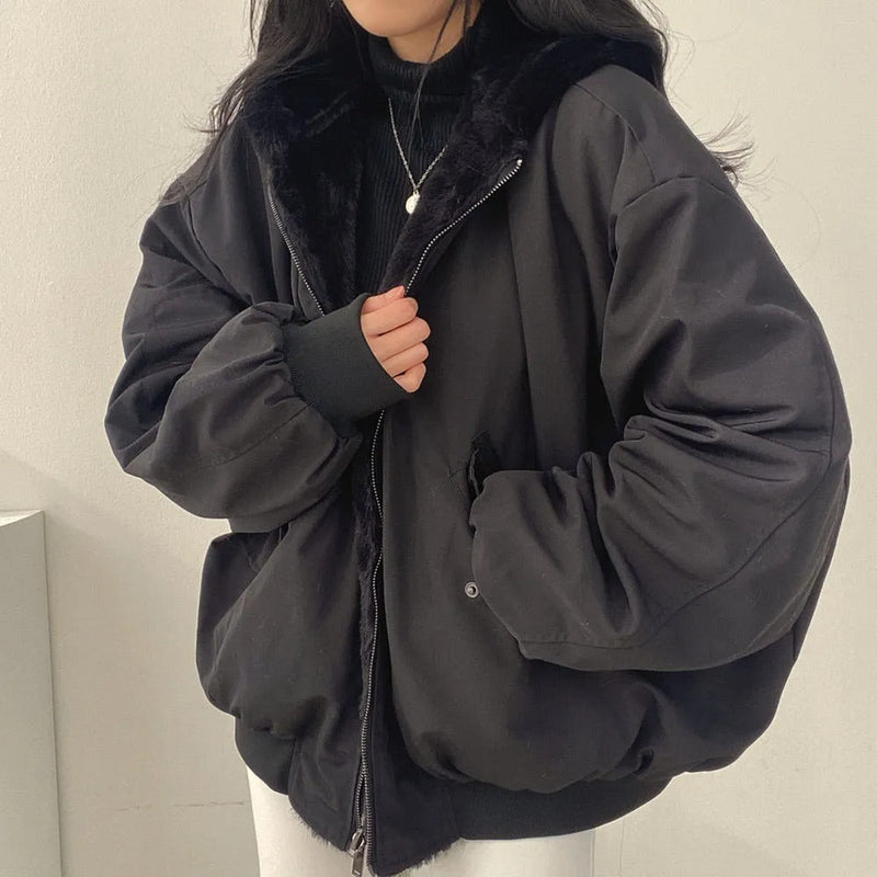 Elegante, warme Damen-Winterjacke