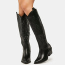 Elegante Warme Western Klassische Damen Kniehoch Boots