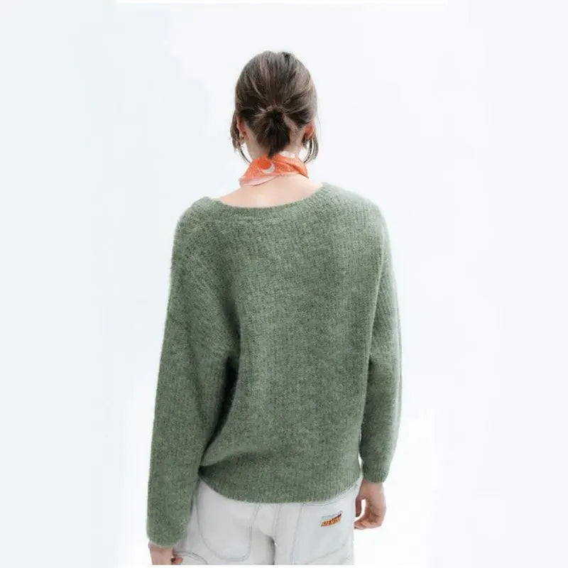 Eleganter Bequemer Strickpulli Für Jeden Tag Damen Pullover