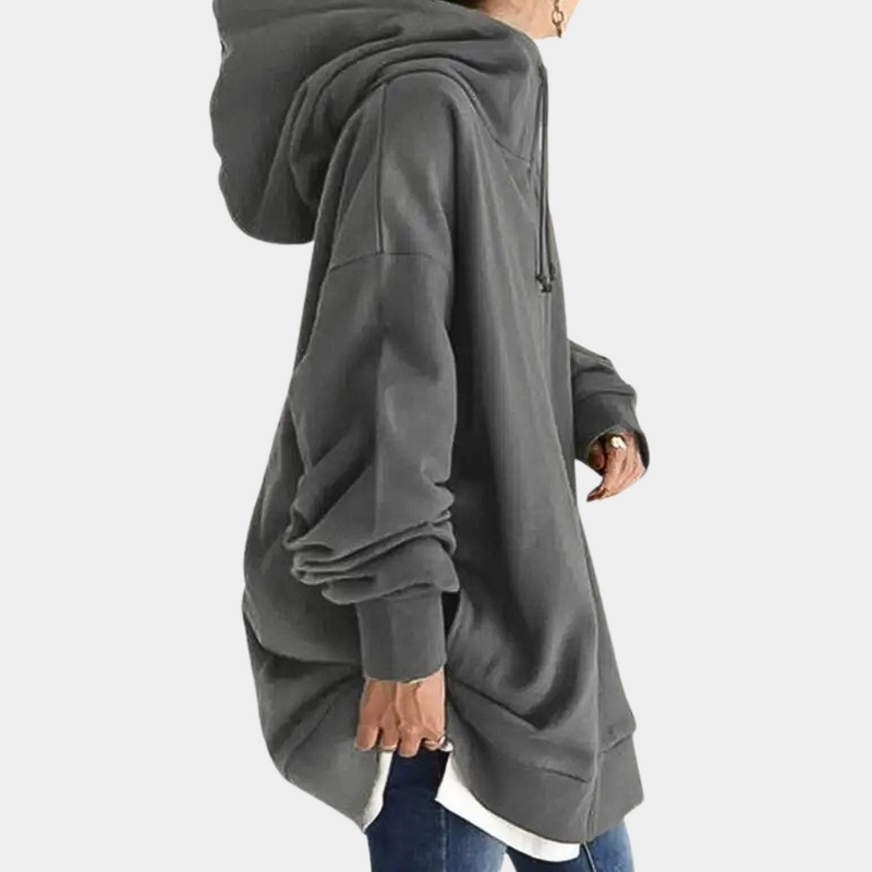 Eleganter Kapuzenpullover Mit Reißverschluss Für Damen
