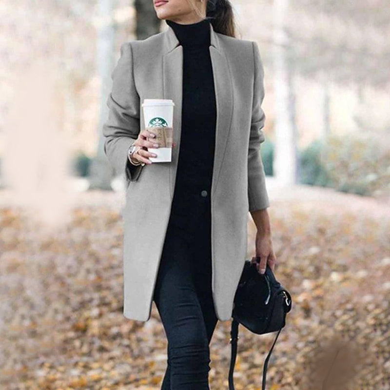 Eleganter Lässiger Trenchcoat Für Damen Warme Eleganz Coat