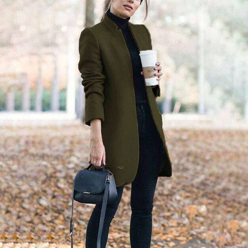 Eleganter Lässiger Trenchcoat Für Damen Warme Eleganz Coat