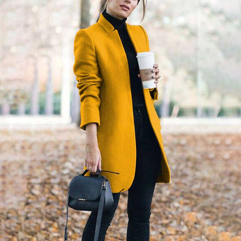 Eleganter Lässiger Trenchcoat Für Damen Warme Eleganz Coat