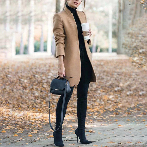 Eleganter Lässiger Trenchcoat Für Damen Warme Eleganz Coat