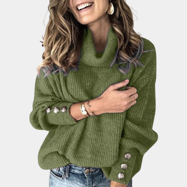 Eleganter Strickpullover für Damen mit Warmem Rollkragen
