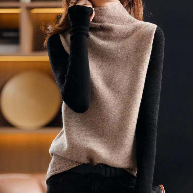 Eleganter Warmer Rollkragenpullover Für Damen Kleidung