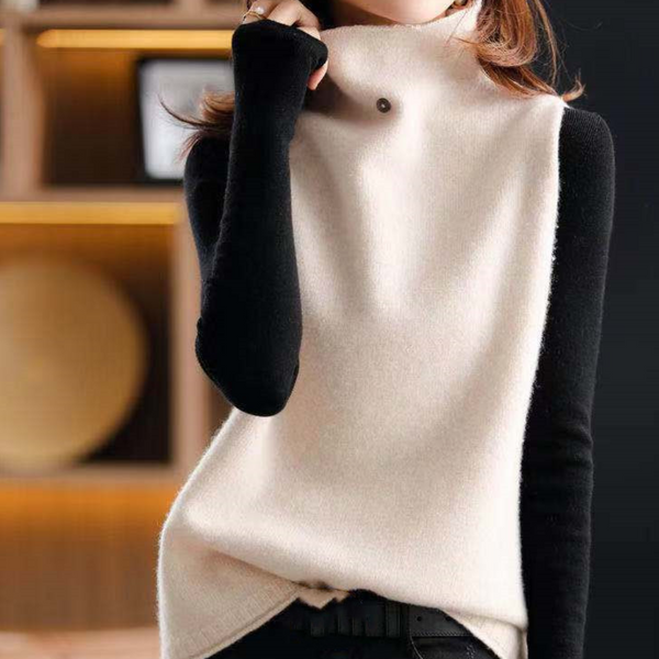 Eleganter Warmer Rollkragenpullover Für Damen Kleidung