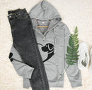 Elegantes Graues Sweatshirt Mit Tiermotiv Für Kinder