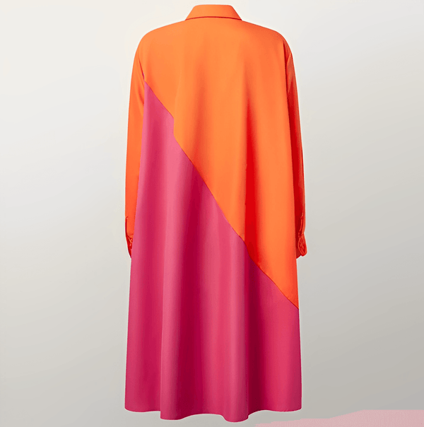 Elegantes Kleid mit Umlegekragen & Dreiviertelärmeln für dich