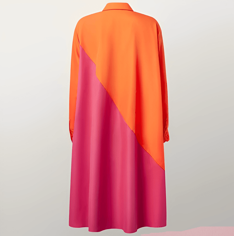 Elegantes Kleid mit Umlegekragen & Dreiviertelärmeln für dich