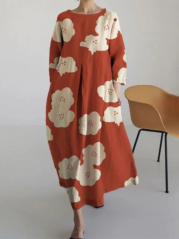 Weiches Sommerkleid mit Blumenmuster für warme Tage