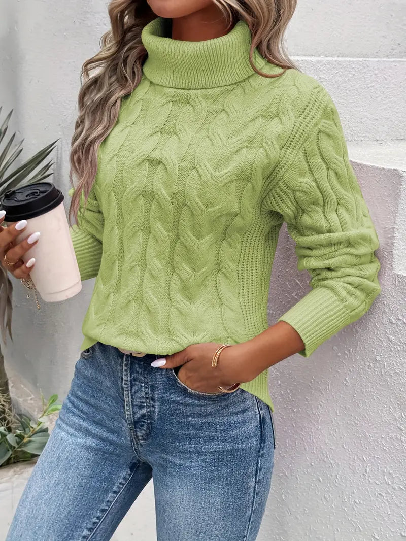 Leonie - Eleganter Strickrollkragenpullover für Damen