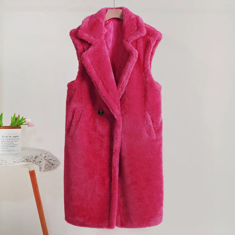 Flauschig Warmer Teddy Mantel Für Damen Winter Mantel
