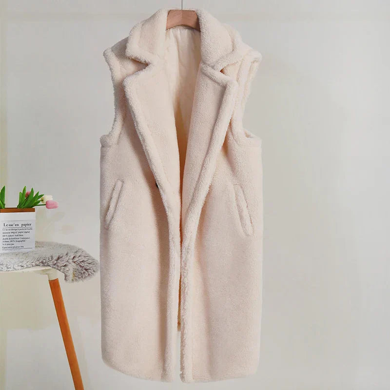 Flauschig Warmer Teddy Mantel Für Damen Winter Mantel