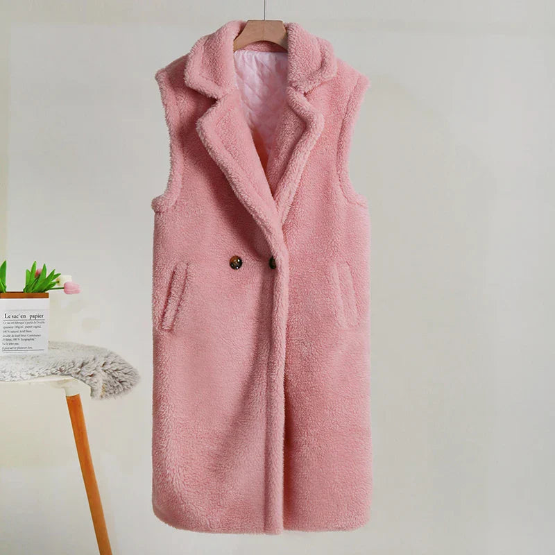 Flauschig Warmer Teddy Mantel Für Damen Winter Mantel