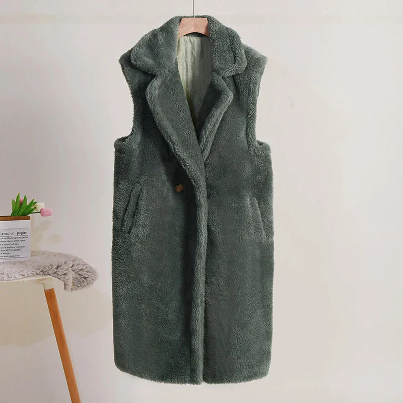Flauschig Warmer Teddy Mantel Für Damen Winter Mantel