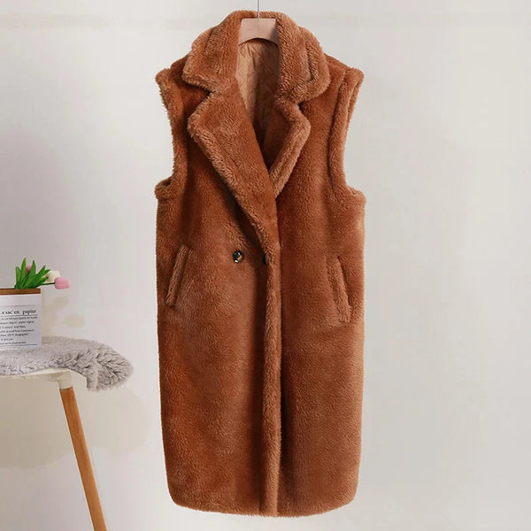 Flauschig Warmer Teddy Mantel Für Damen Winter Mantel