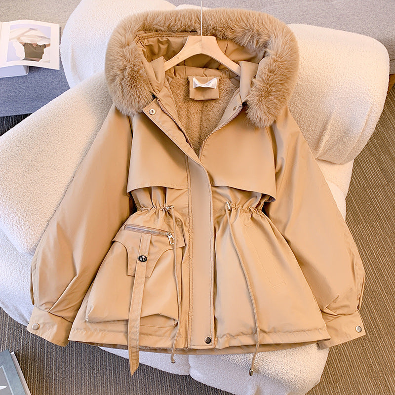 Franziska - Warme Damen-Winterjacke mit Kunstfell