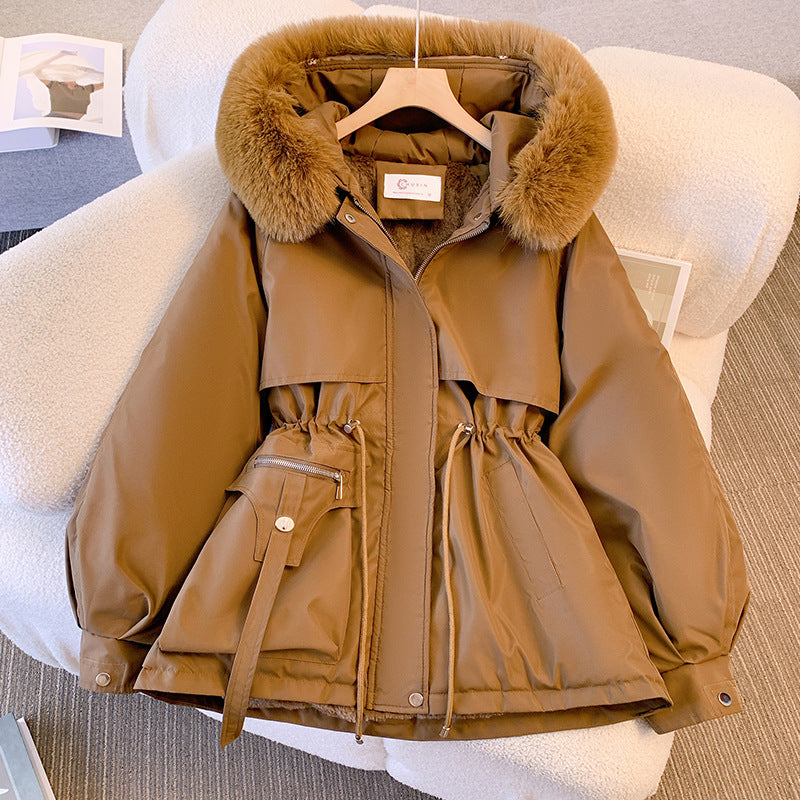 Franziska - Warme Damen-Winterjacke mit Kunstfell