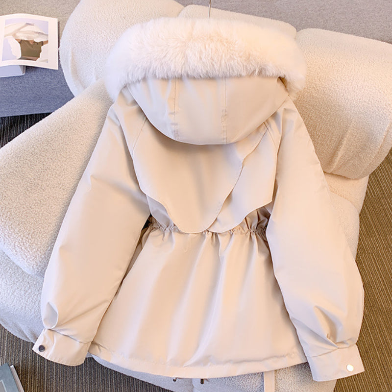 Franziska - Warme Damen-Winterjacke mit Kunstfell