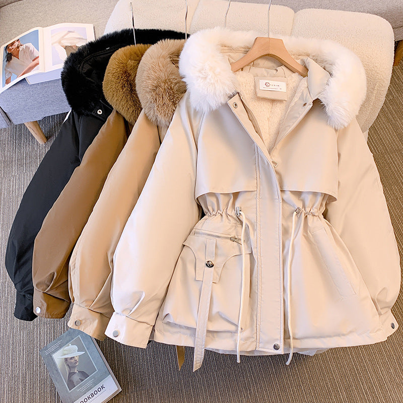 Franziska - Warme Damen-Winterjacke mit Kunstfell
