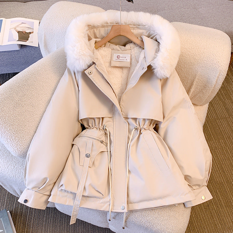 Franziska - Warme Damen-Winterjacke mit Kunstfell