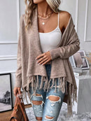 Freyja – Pullover mit Fransen und V-Ausschnitt