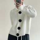 Fuller – Gemütlicher weißer Pullover mit langen Ärmeln