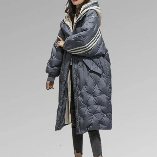 Gemütliche, gesteppte Damen-Winterjacke im Oversized-Stil