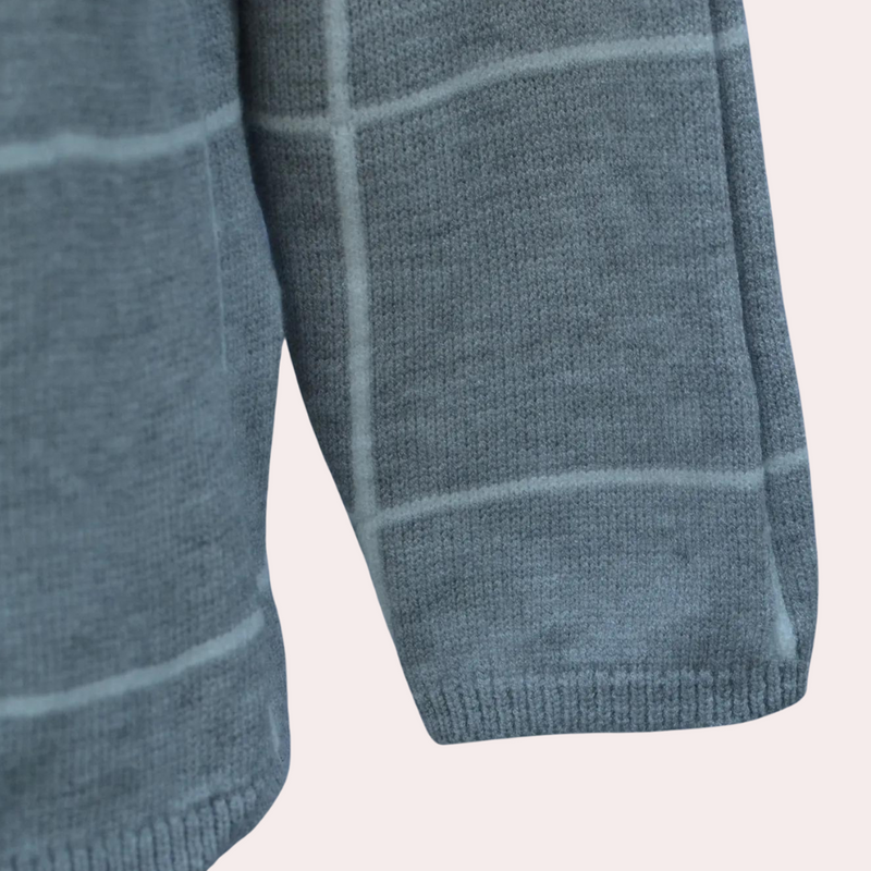 Gemütlicher Damenpullover mit Karomuster für jeden Anlass
