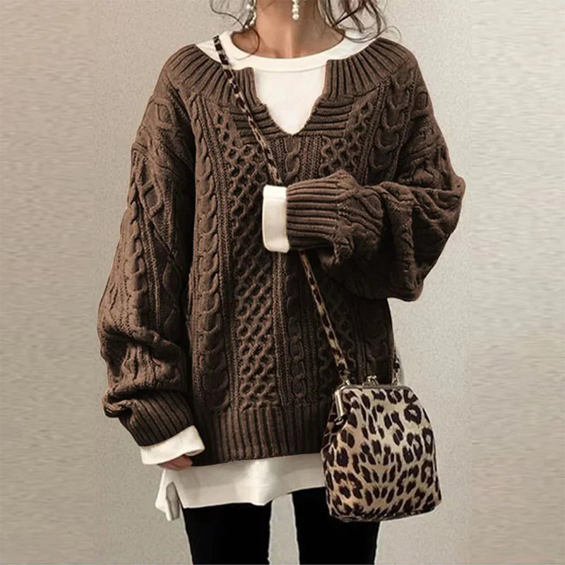 Gemütlicher Strickpullover Für Alle Gelegenheiten Und Anlässe