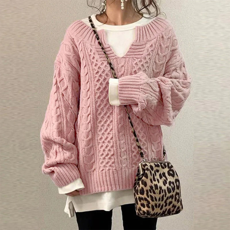 Gemütlicher Strickpullover Für Alle Gelegenheiten Und Anlässe