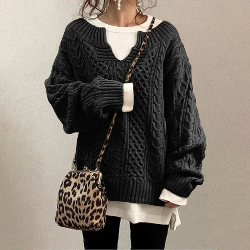 Gemütlicher Strickpullover Für Alle Gelegenheiten Und Anlässe
