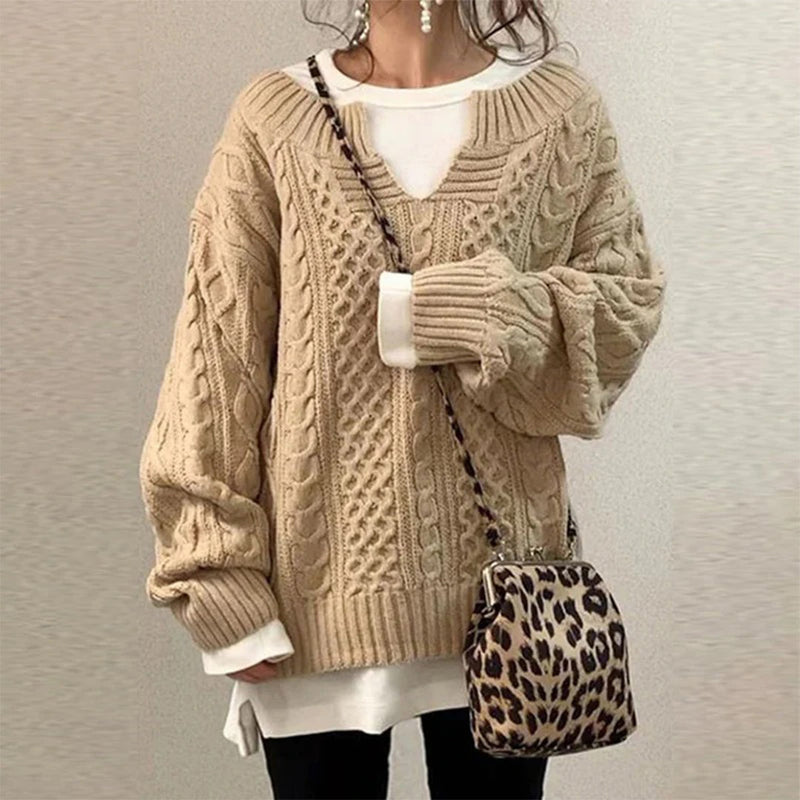 Gemütlicher Strickpullover Für Alle Gelegenheiten Und Anlässe