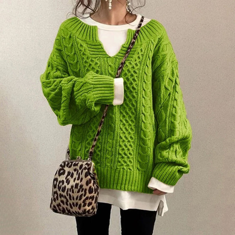 Gemütlicher Strickpullover Für Alle Gelegenheiten Und Anlässe