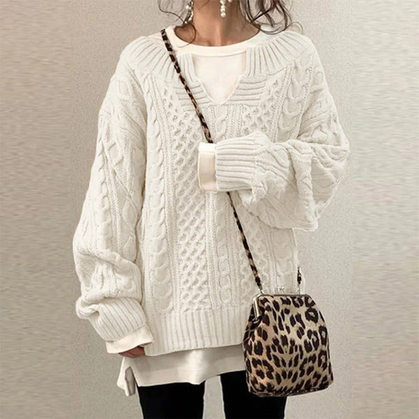Gemütlicher Strickpullover Für Alle Gelegenheiten Und Anlässe