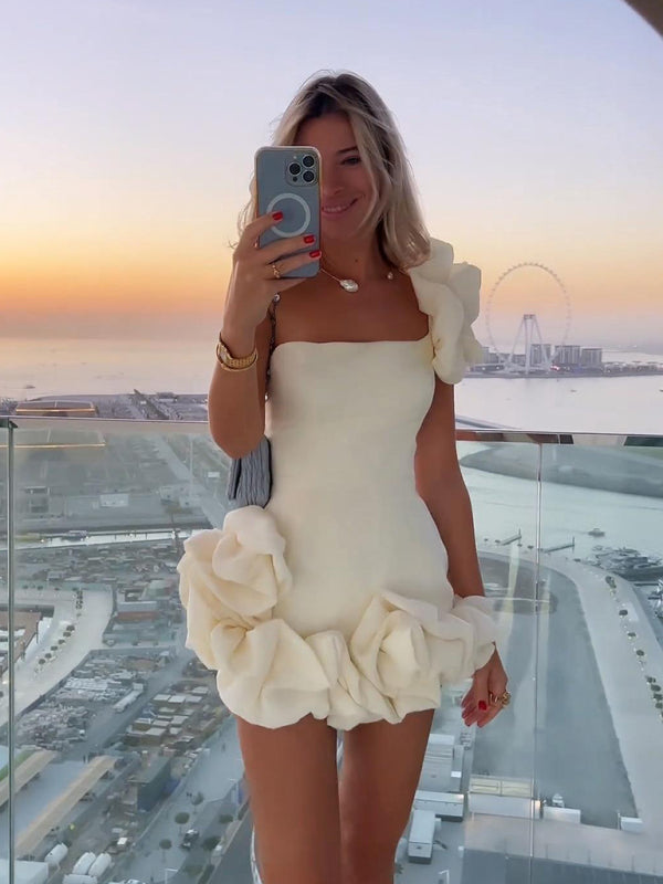 Elegantes Emma - Ein-Schulter-Minikleid für besondere Anlässe