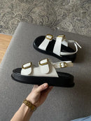 Kuschelige Sandalen mit doppelten Schnallen für dich