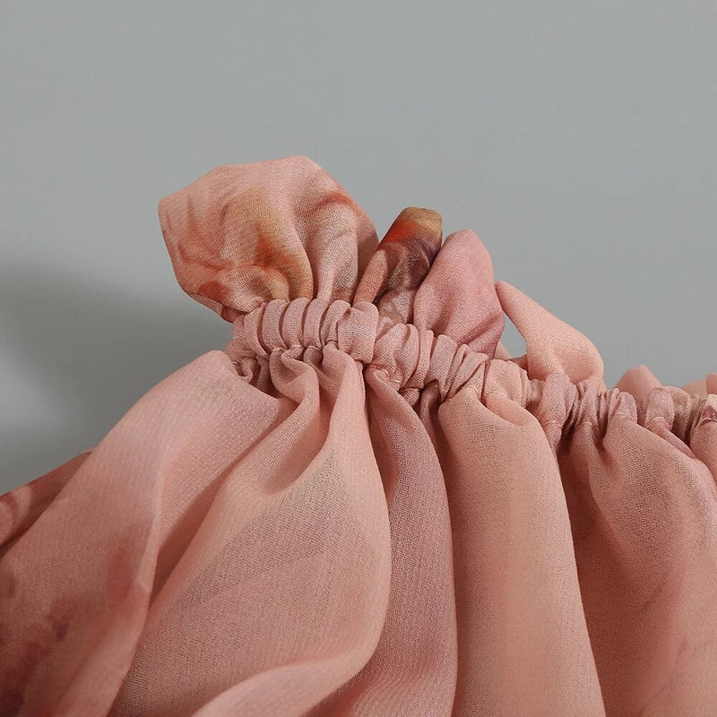 Elegantes Anneliese - Schulterfreies Maxikleid aus Chiffon