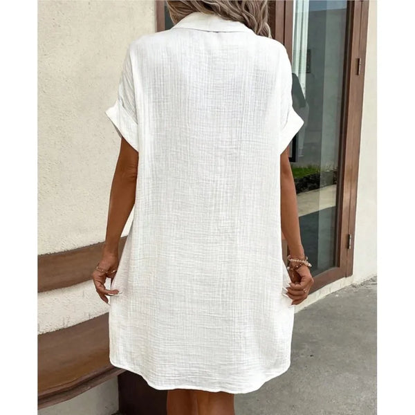 Elegantes Kleid mit Kragen für dich im Sommer