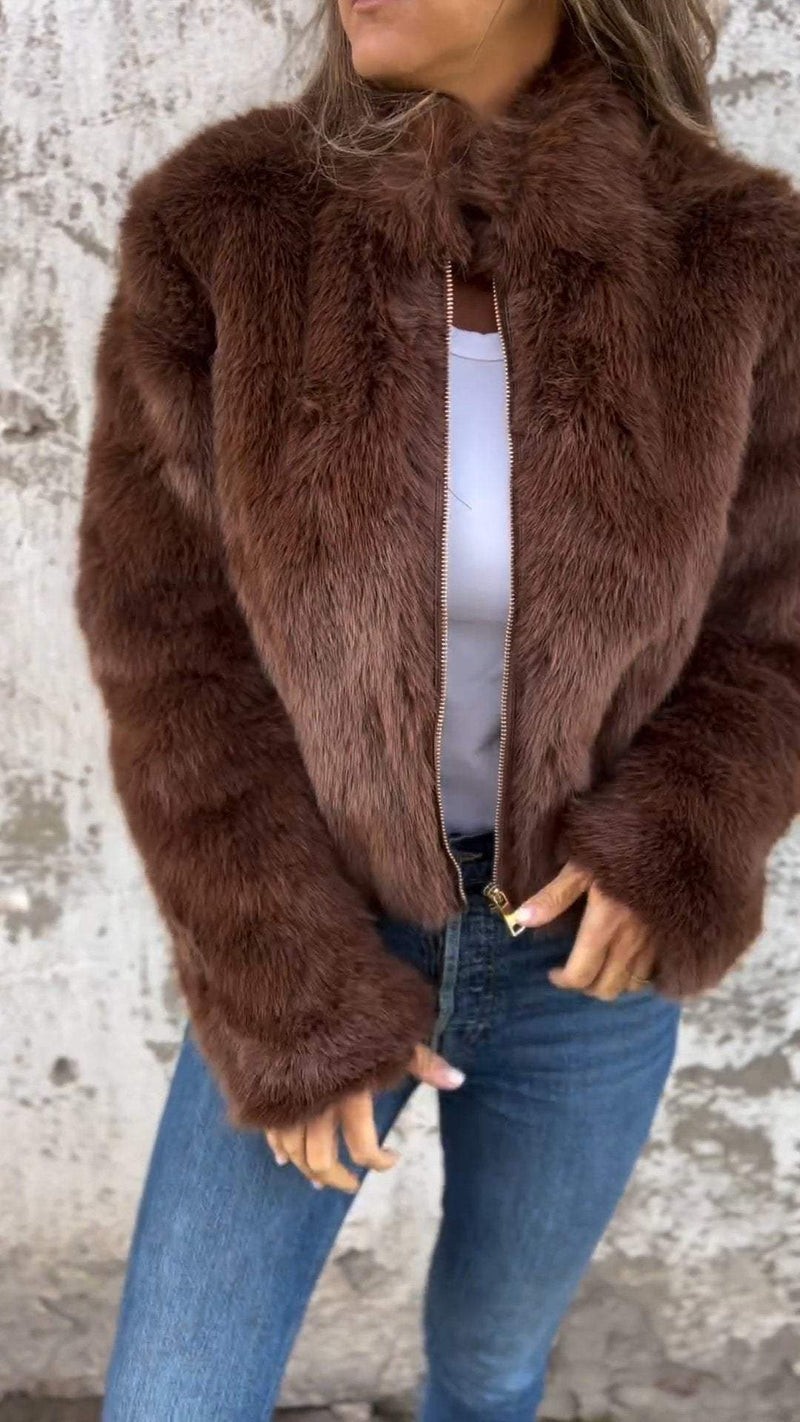 Ingrid Faux-Fur Jacke – Stilvolle Wärme für kalte Tage