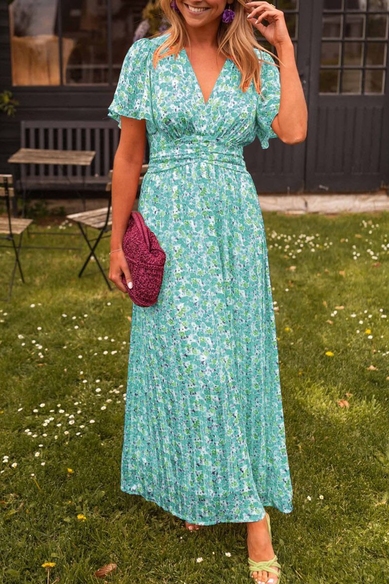 Elegantes Margot Damenkleid mit V-Ausschnitt für Auftritte